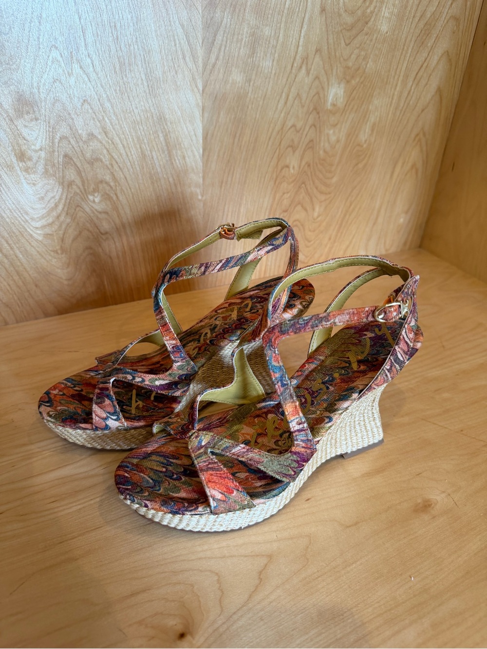 Circus by Sam Edelman Multicolor Patterned Wedge Sandals - Women